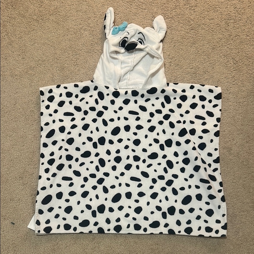 Disney Dalmatians swim cover up towel for small girls with hood